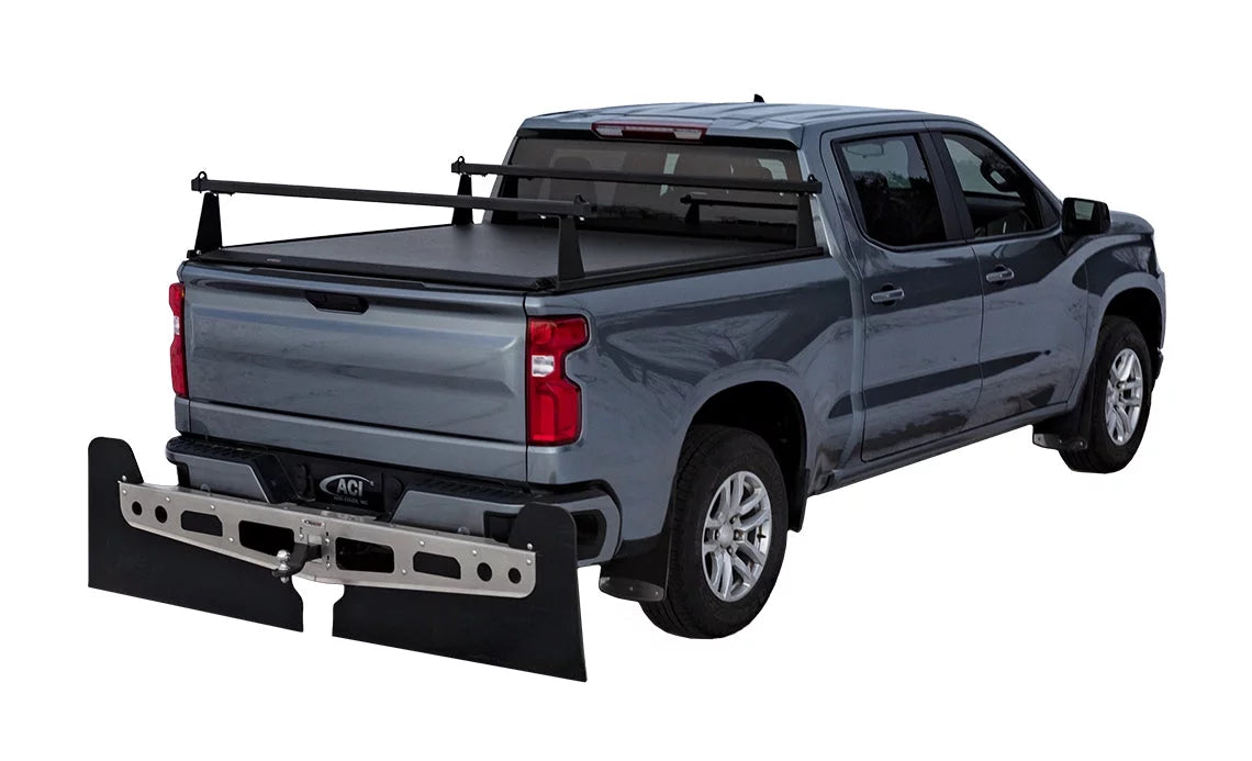 Adarac 2019-2022 fits ford ranger 5' matte black aluminum m-series truck bed racks f4010082