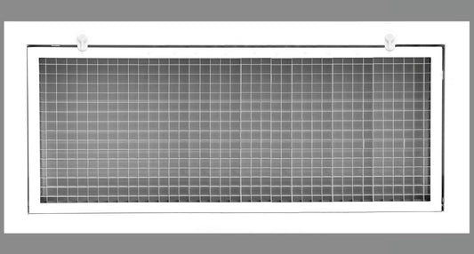 32" x 12" cube core eggcrate return air filter grille for 1" filter