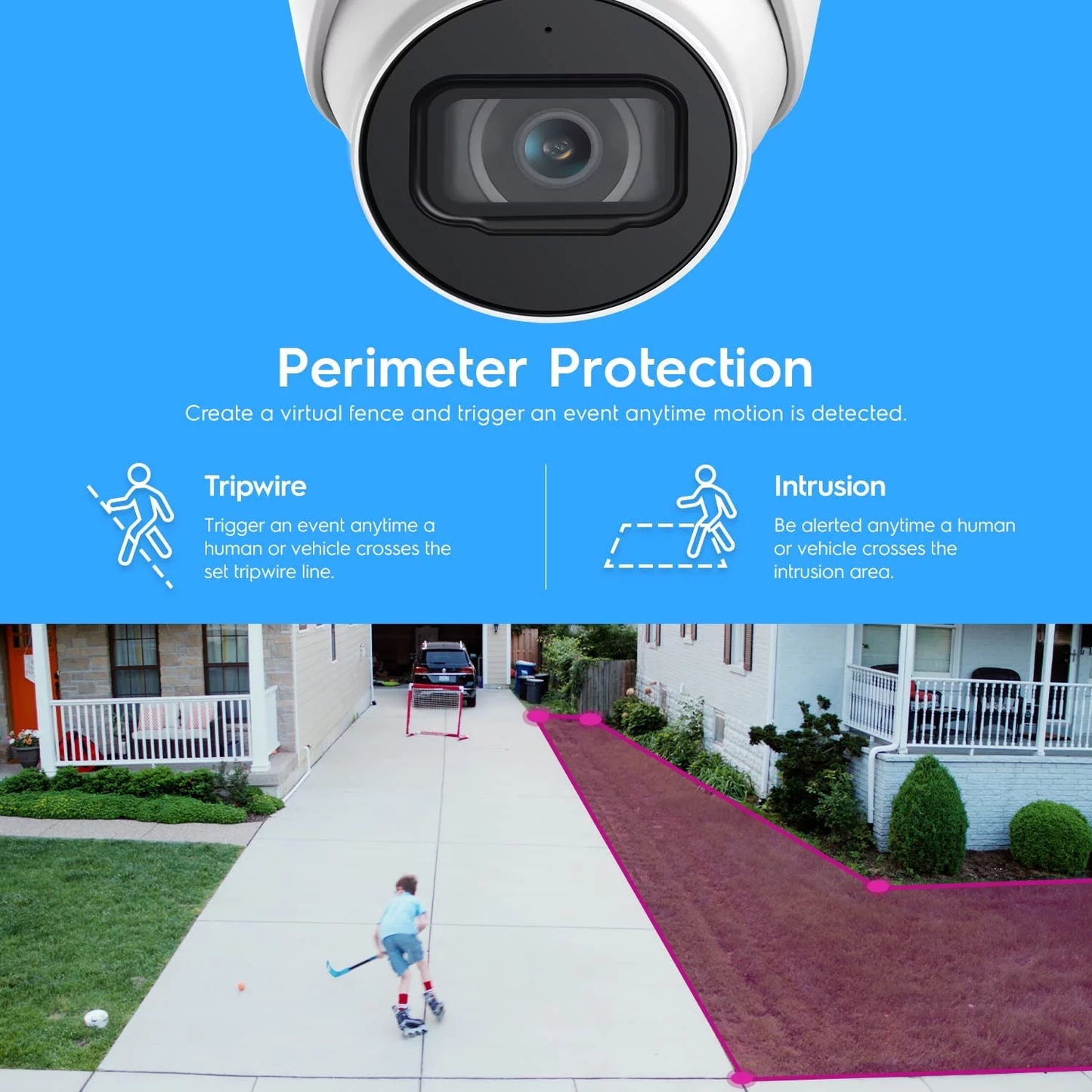 Amcrest 4k poe camera ai human/vehicle detection, ultrahd 8mp outdoor security turret poe ip camera, 3840x2160, wide angle, ip67 weatherproof, microsd, built in mic, white (ip8m-t2669ew-ai) (used)