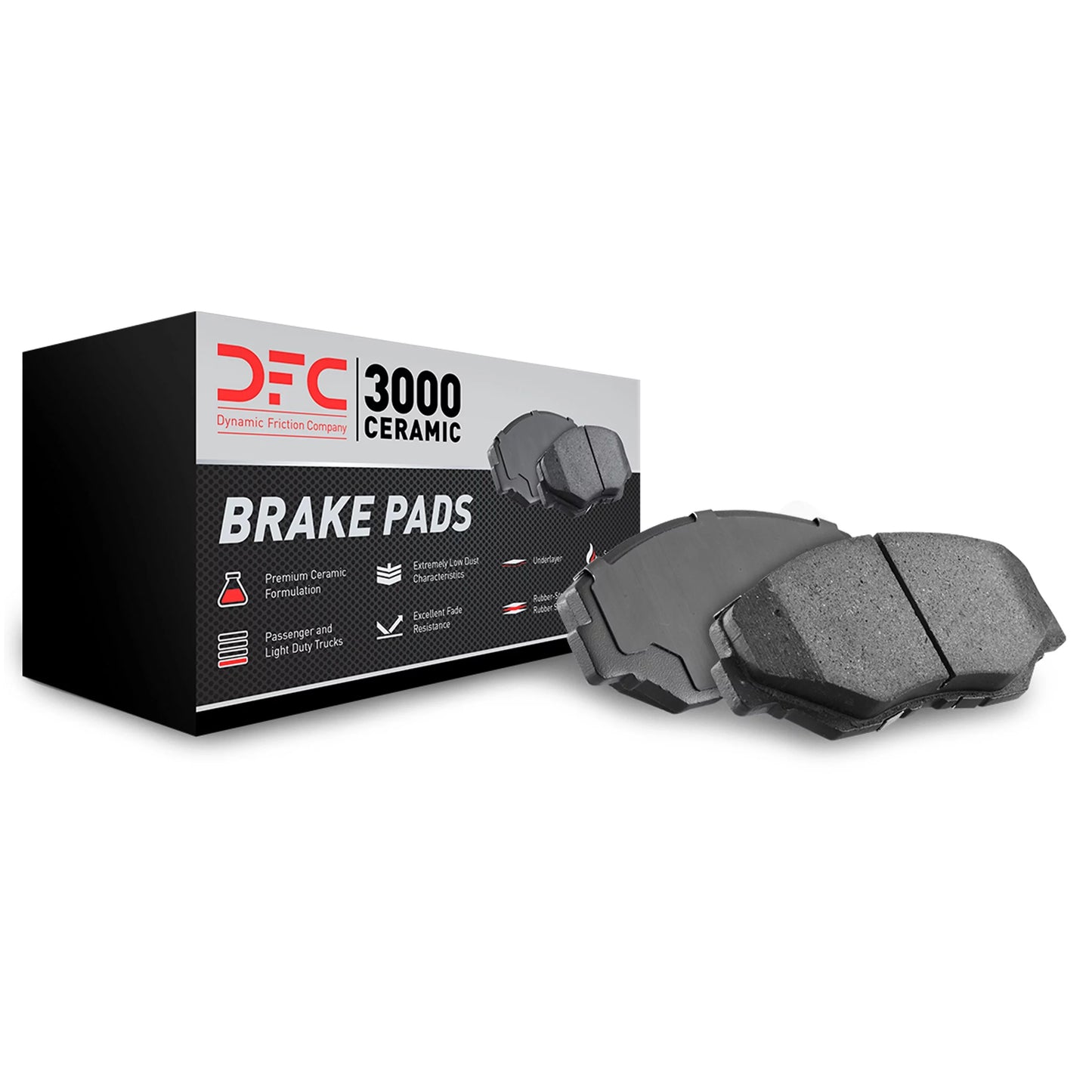 Dynamic friction company 3000 ceramic brake pads 1310-0839-00-front set for 2000-2002 audi s4, 2000-2004 audi a6 quattro, 2001-2005 audi allroad quattro, 2002-2003 audi s6, 2002-2004 volkswagen passat