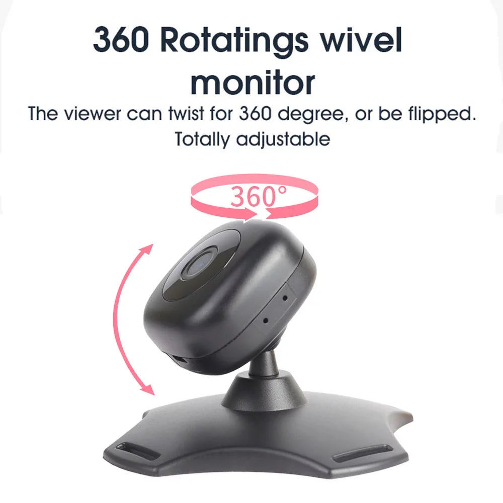 Wifi baby car monitor wireless monitor camera for baby rear facing seat 360° rotation night vision usb powered baby car mirror camera