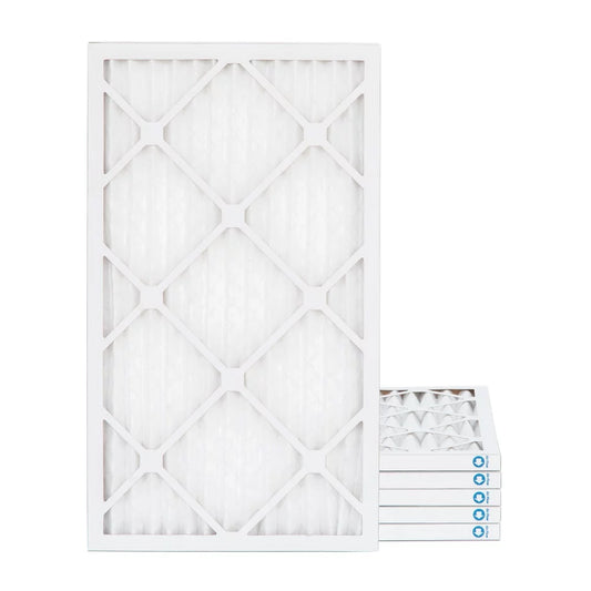 12x25x1 merv 11, mpr 1000 pleated ac furnace 1" air filters by pamlico. quantity 6. actual size: 11-1/2 x 24-1/2 x 3/4