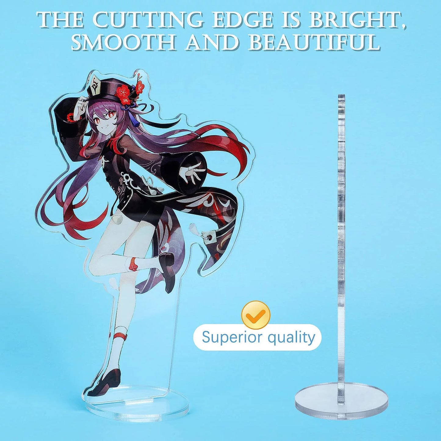 Genshin impact characters acrylic stand figure,colorful and exquisite character design for game fans' collection (mona)