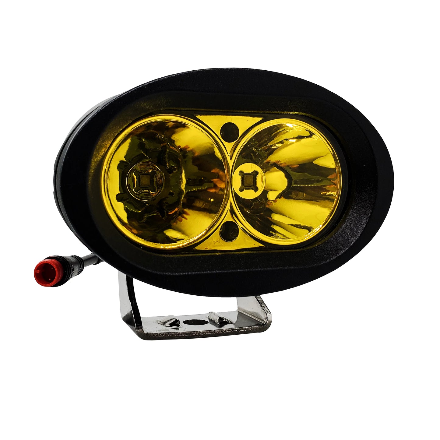 Oz-usa e-bike high output led headlight neon yellow compatible with vamoose mammoth rad power bikes radmini radrover radexpand radrunner