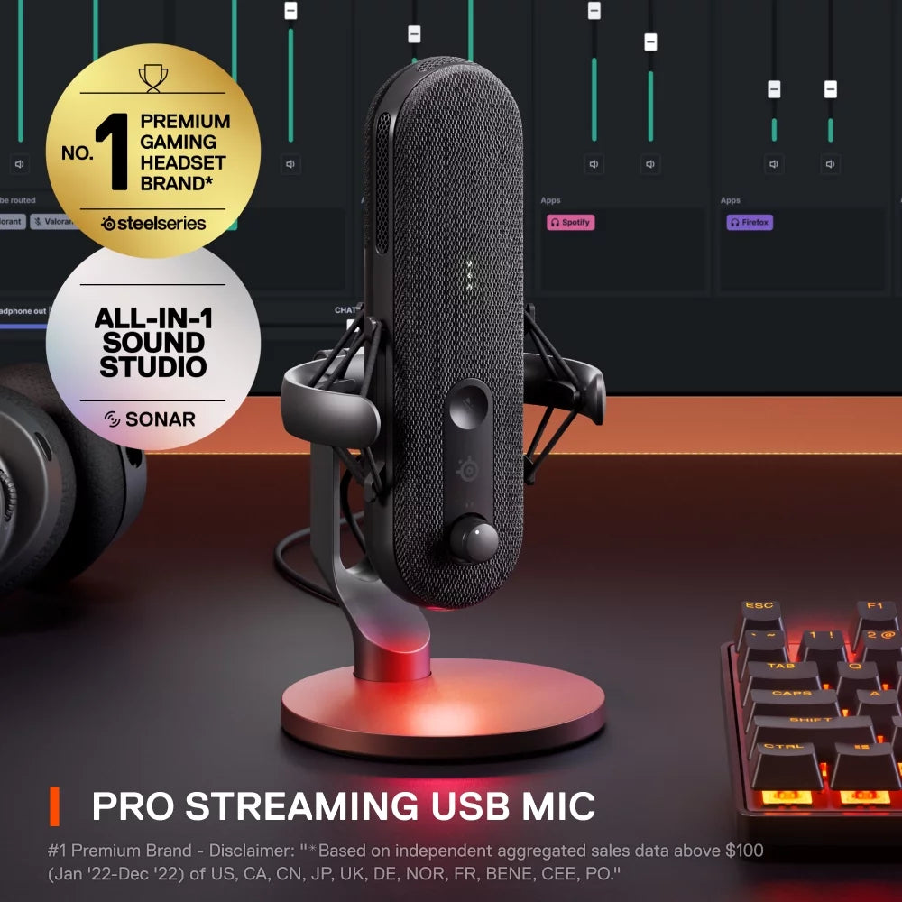 Steelseries alias usb gaming microphone for pc