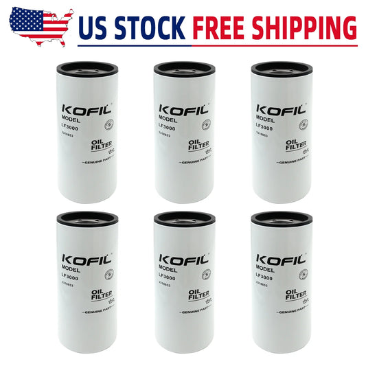 6pcs for fleetguard oil filter lube combination filter cummins lf3000