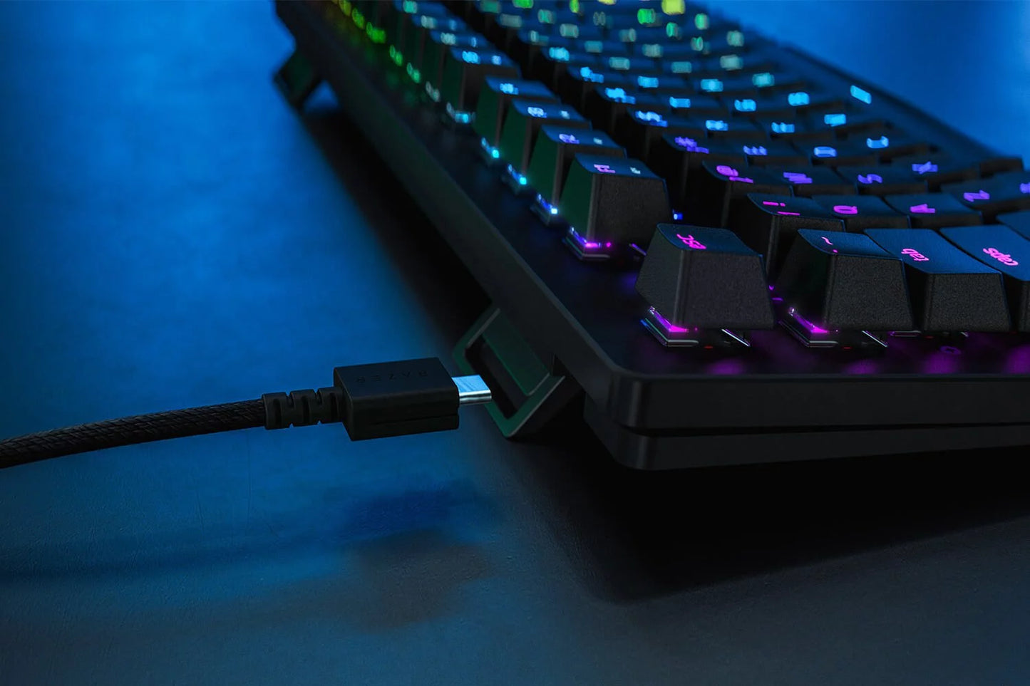 Razer huntsman tournament edition gaming keyboard, w/ linear optical switches & chroma rgb lighting (used)