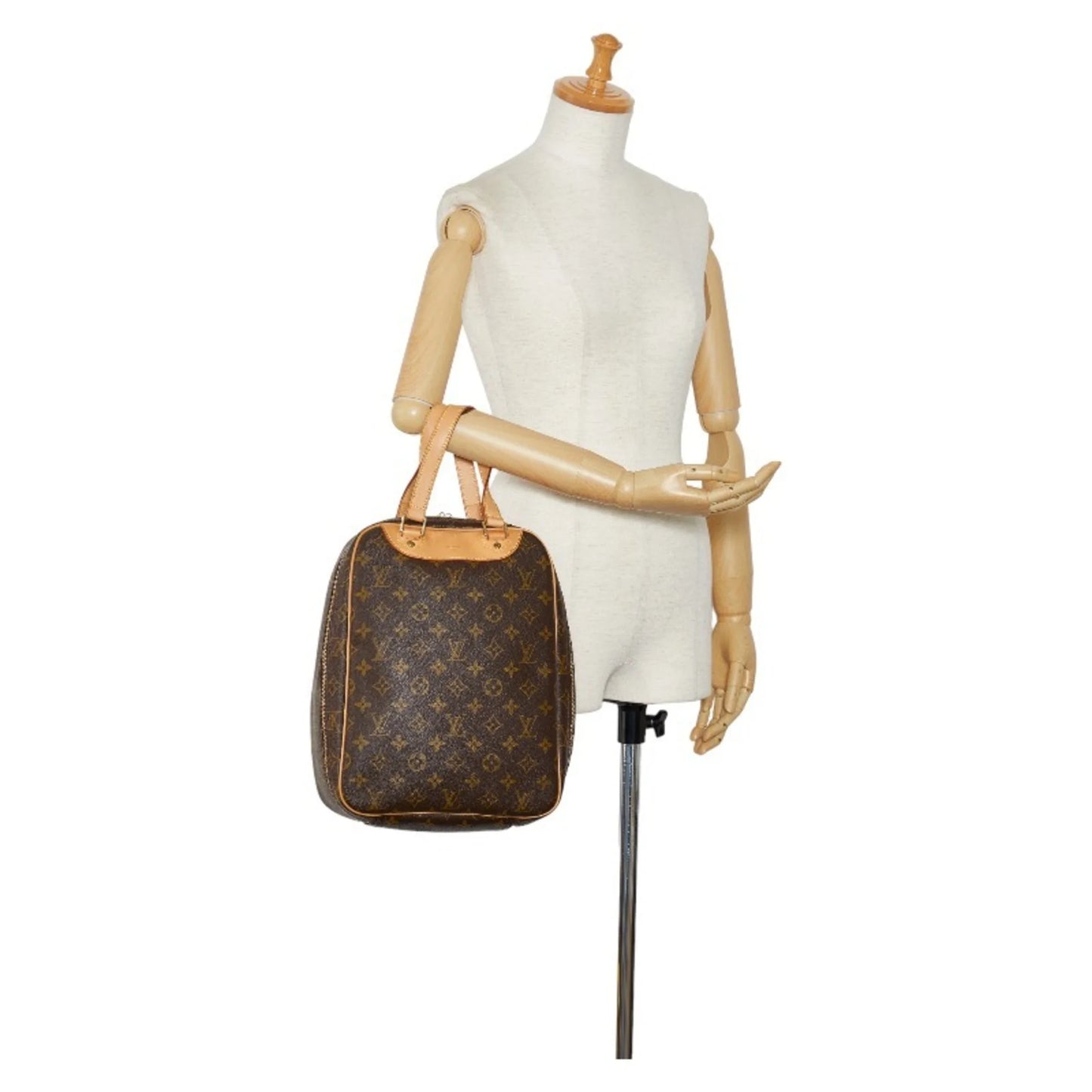 Pre-owned louis vuitton monogram excursion handbag m41450 brown pvc leather women's louis vuitton (good)