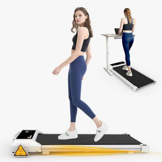 Compact under desk treadmill with led display & bluetooth speakers - 48.5 - stay active all day with our innovative under desk treadmill!