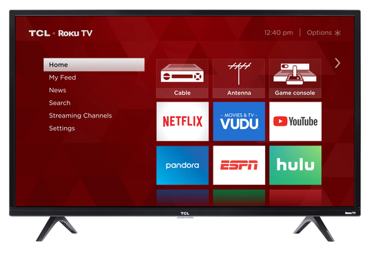 Restored tcl 40" class 1080p fhd led roku smart tv 3 series 40s325 (refurbished)