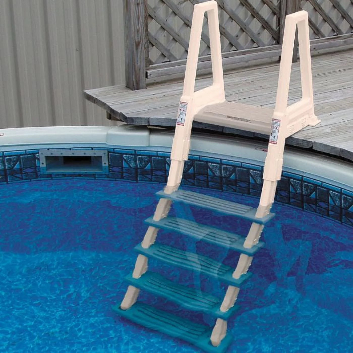 Confer in-pool ladders for above ground swimming pool for decks 42-56 inch