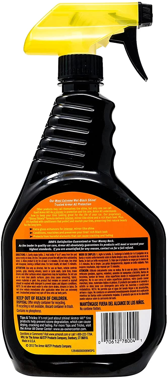 Armor all extreme tire shine spray 22 oz (pack of 6)