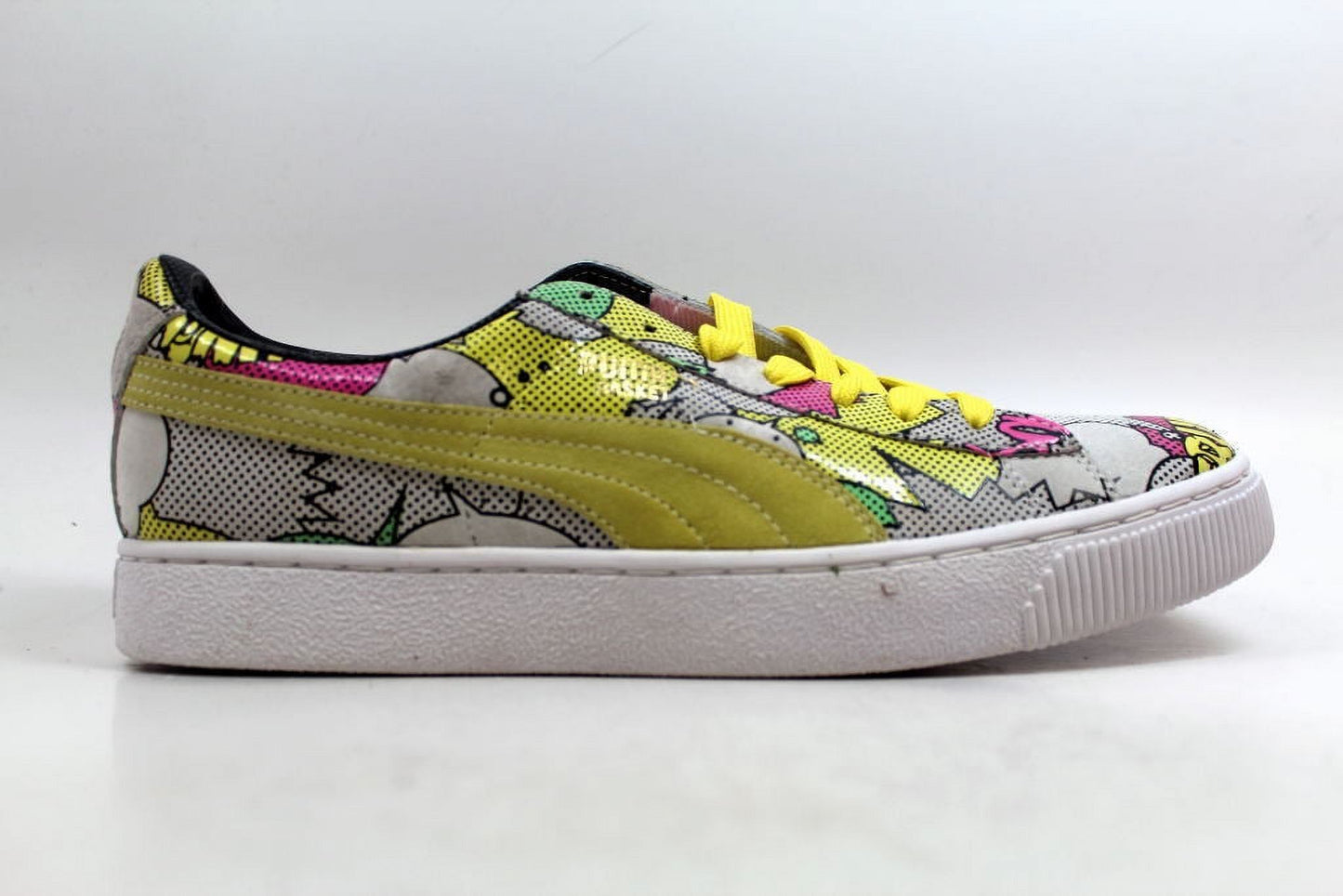 Puma basket 68 dope comics print low sneaker multi color men shoes size 7.5 new