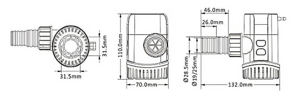 Seaflo 12v 13b series 1100 gph automatic water sensing bilge pump