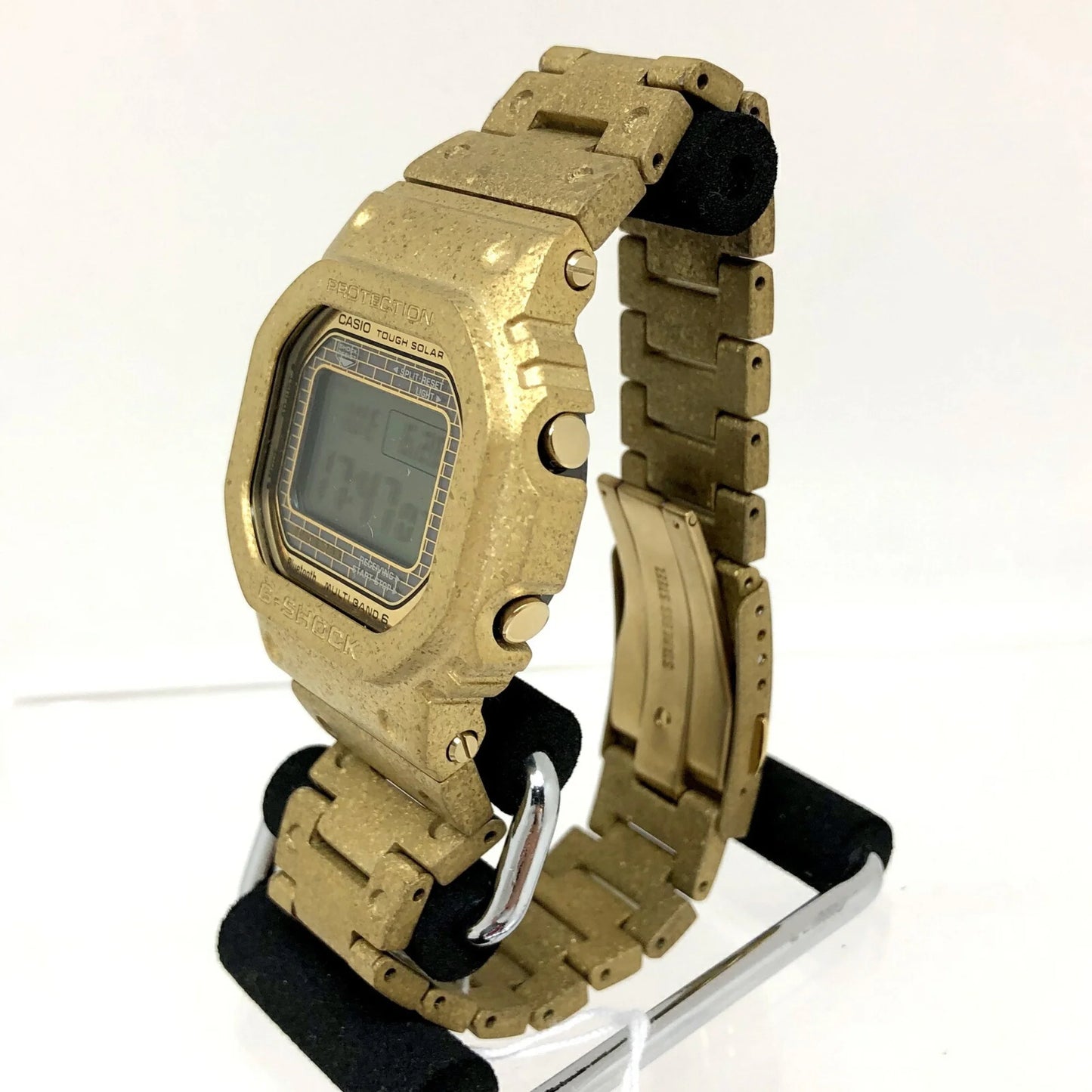 Pre-owned casio casio g-shock watch gmw-b5000pg-9jr 40th anniversary recrystallized gold digital radio solar men's itwaurvqqswo (good)