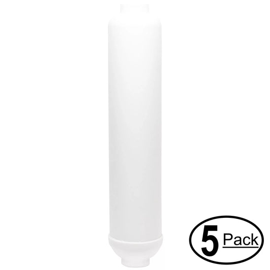 5-pack replacement for bnf ktrosys inline filter cartridge - universal 10-inch cartridge for bnf ktrosys reverse osmosis home filtered water system - denali pure brand