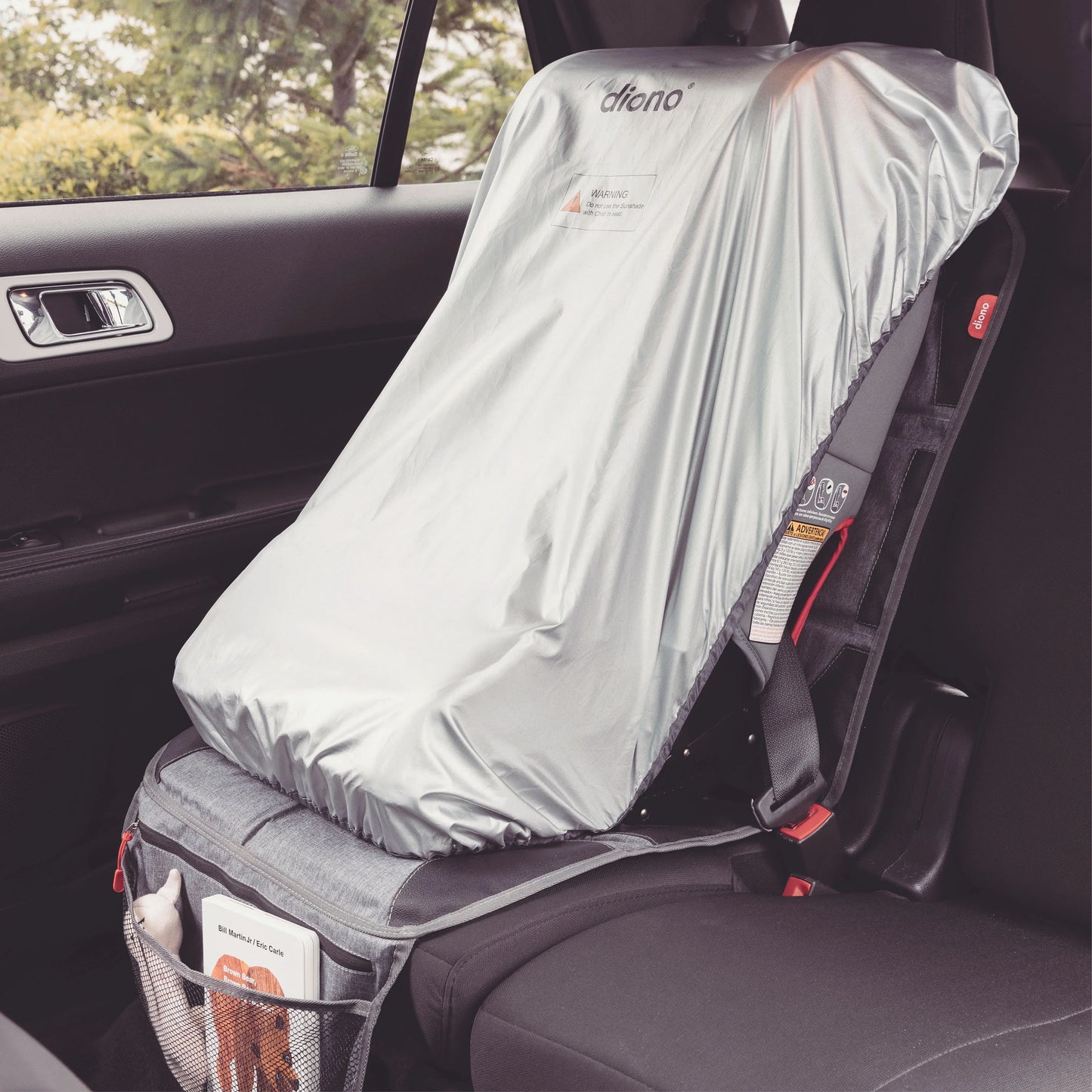 Diono ultra mat car seat protector, crash tested, water resistant, gray