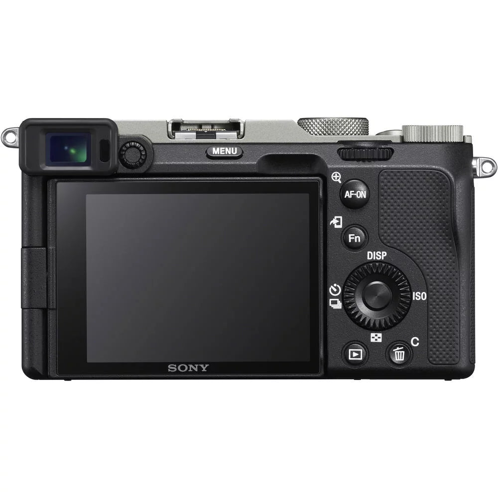 Sony a7c mirrorless camera with 28-60mm lens (silver) - ilce7cl/s