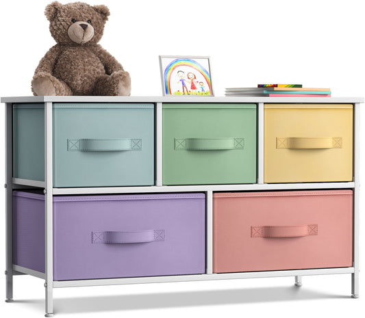 Storage cube dresser - pastel