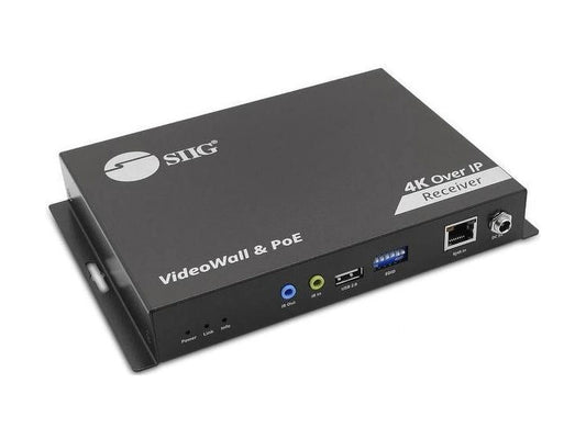 Siig 4k 60hz 18gbps hdmi over ip matrix decoder rx 394ft ceh27g11s1