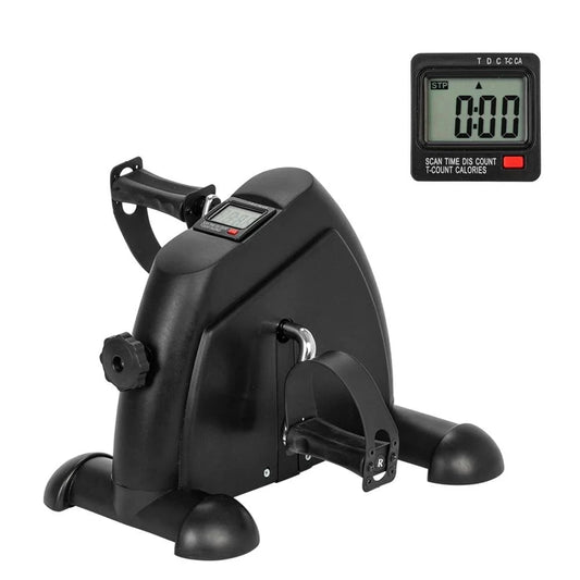 Fitness cycling exerciser mini pedal exercise bike black