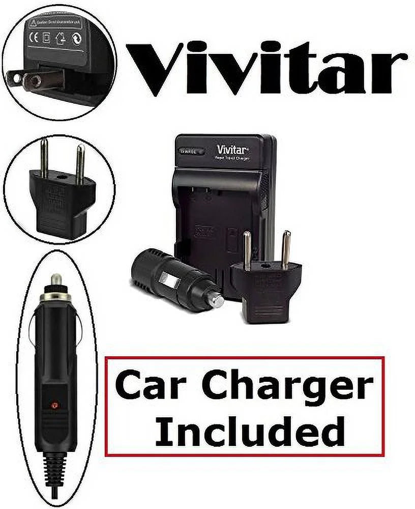 Super hi vivitar 2-pc 2300 mah en-el14a li-ion battery & charger for nikon d3400