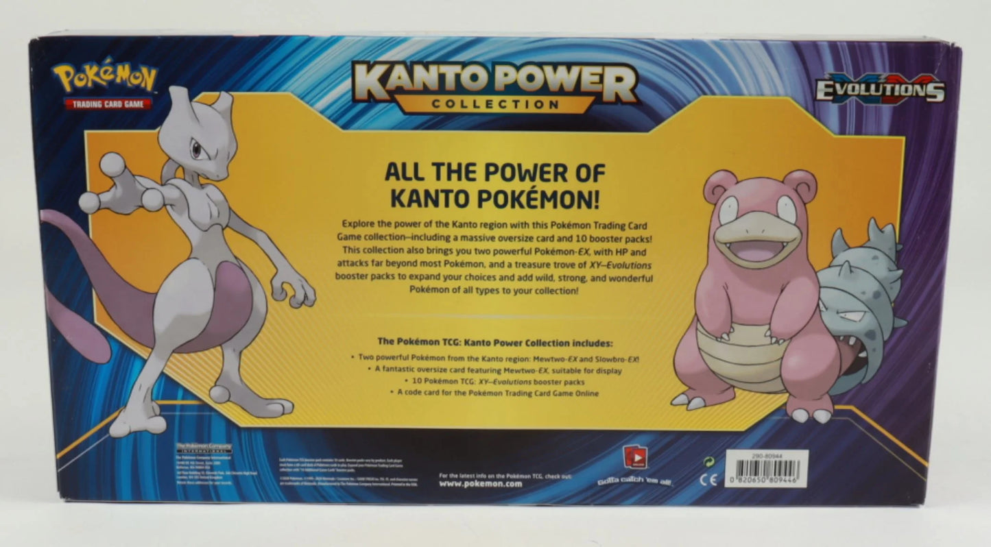 Pokemon trading card games kanto power collection mewtwo-ex and slowbro-ex