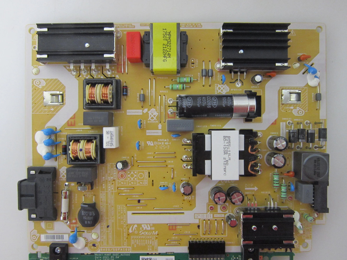 Samsung un55tu7000bxza main board/power board combo (ba55fa160/bn96-51370k) 55tu7000b-370k