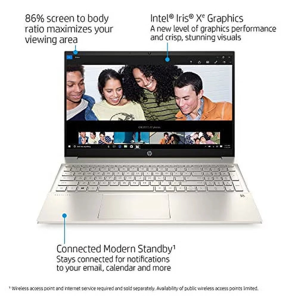 2022 hp pavilion 15.6" fhd touchscreen notebook computer 11th gen 4-core intel i7-1165g7 32gb ddr4 2tb nvme ssd iris xe graphics hdmi webcam wifi-6 bluetooth backlit keyboard windows 10 home w/ 32gb usb