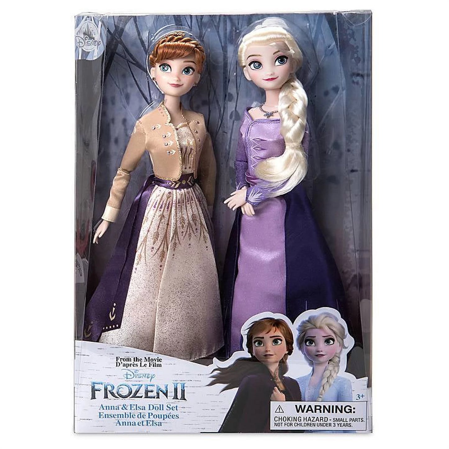 Disney anna and elsa doll set frozen 2 new with box