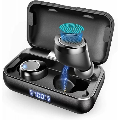 Wireless earphones tws headphones true stereo earbuds w mic charging case m1j for motorola moto e (2020), one 5g, razr (2020) (2019), edge (2021) - nabi dreamtab hd8, xd 10.1" - nokia 3.1, 7.1