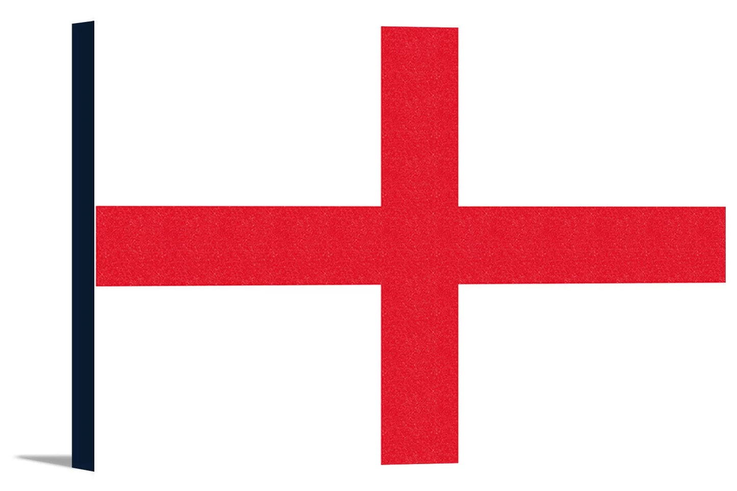 England country flag - letterpress - lantern press artwork (18x12 gallery wrapped stretched canvas)