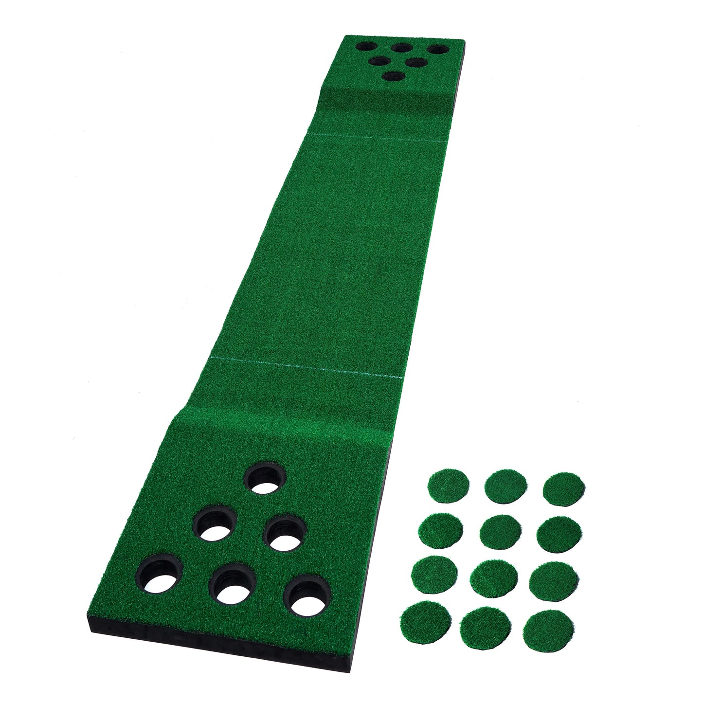 Big sky lawn golf green hitting and putting mat game