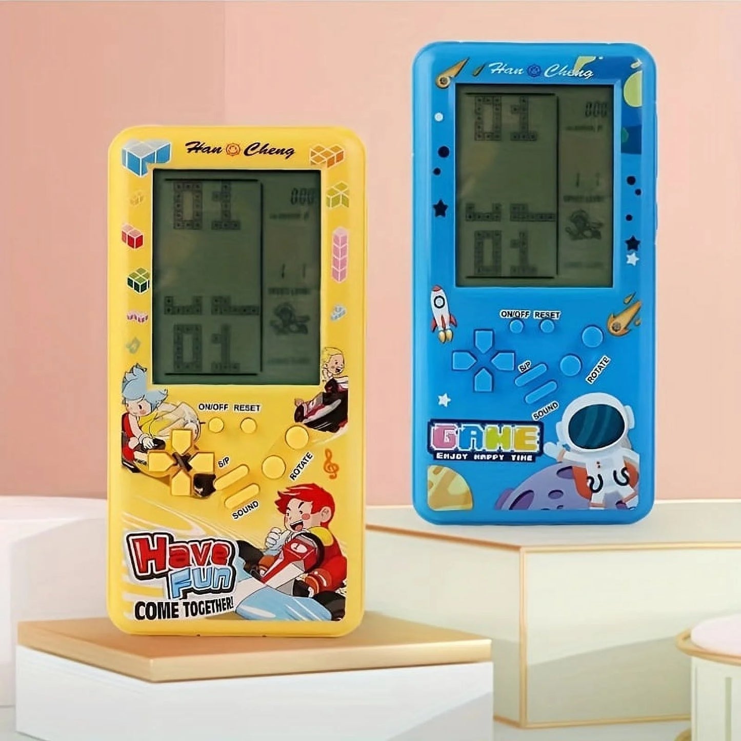 Oversized screen game console 8090 nostalgic old retro handheld children's educational toys for childhood