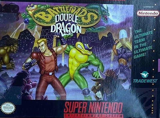 Restored battletoads / double dragon: the ultimate team (super nintendo, 1993) snes fighting game (refurbished)