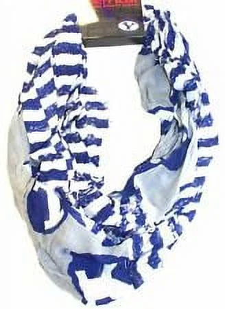 Brigham young cougars striped 2 tone infinity scarf