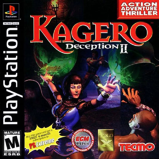 Restored kagero: deception ii (sony playstation 1, 1998) rpg game (refurbished)