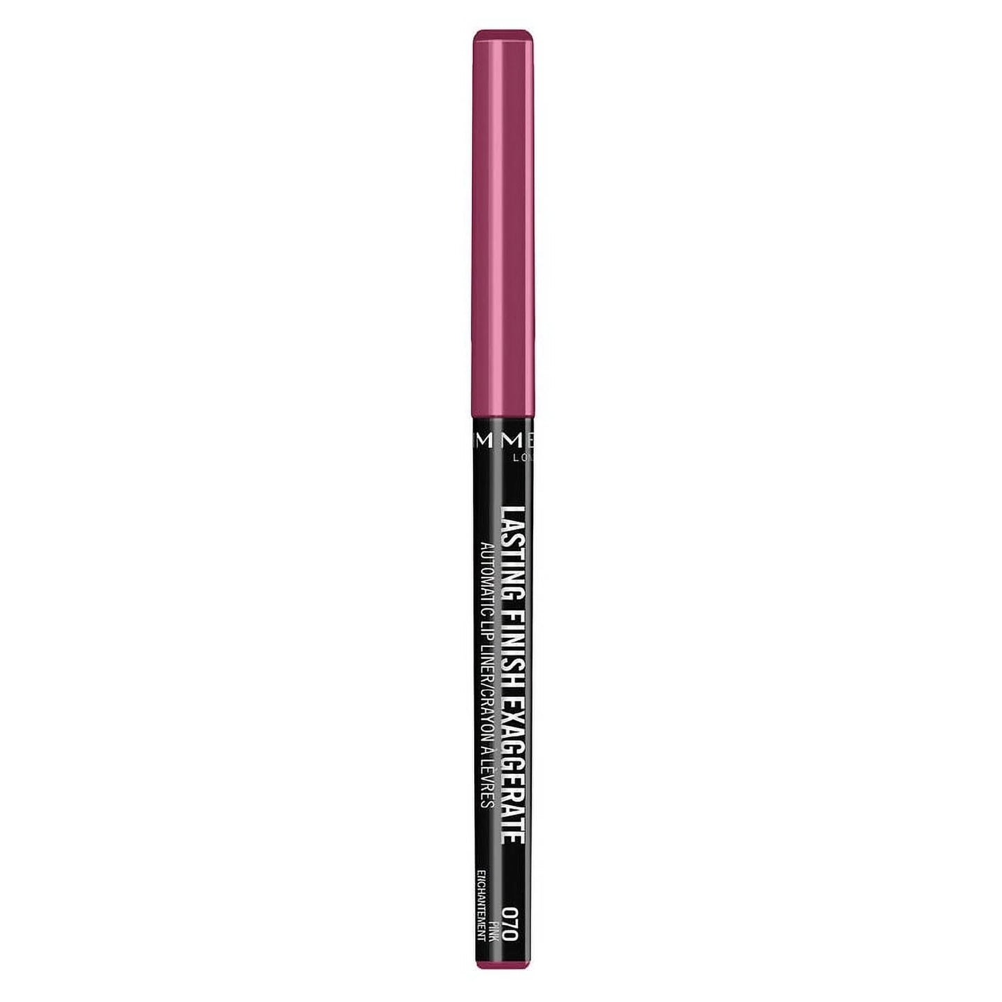 Rimmel lasting finish exaggerate automatic lip liner, 070 pink enchantment 0.01 oz pack of 2