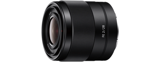 Sel28f20 fe 28mm f2 full-frame e-mount prime lens