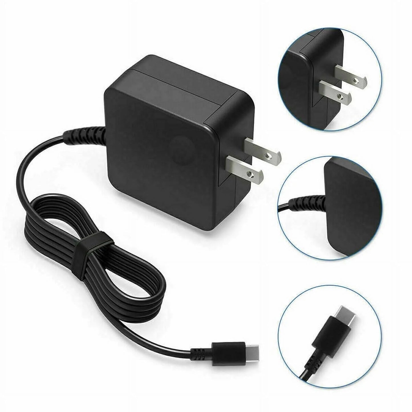 Nuxkst 65w usb-c ac adapter for lenovo thinkpad 11e yoga gen 6 20sf0003us power supply charger