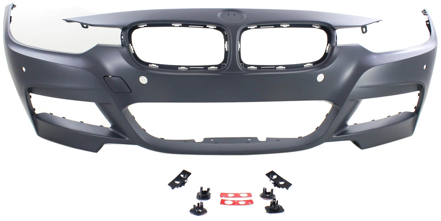 Front bumper cover compatible for bmw 3-series 2013-2018 primed with m sport line with pdc/ipas/camera sedan/wagon