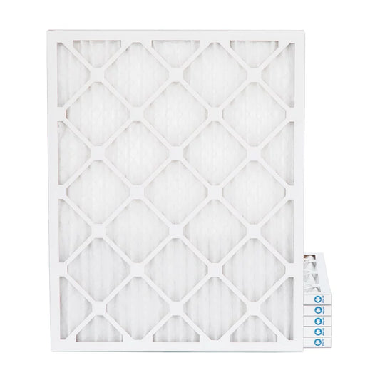 14x20x1 merv 11, mpr 1000 pleated ac furnace 1" air filters by pamlico. quantity 6. actual size: 13-1/2 x 19-1/2 x 3/4