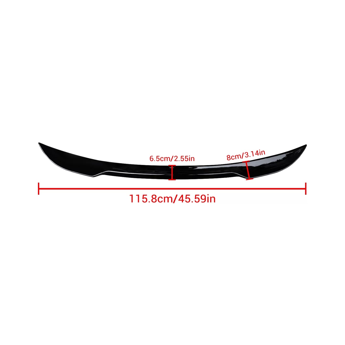 Ninte rear spoiler trunk for 2022-2023 11th honda civic hatchback abs tail wing gloss black