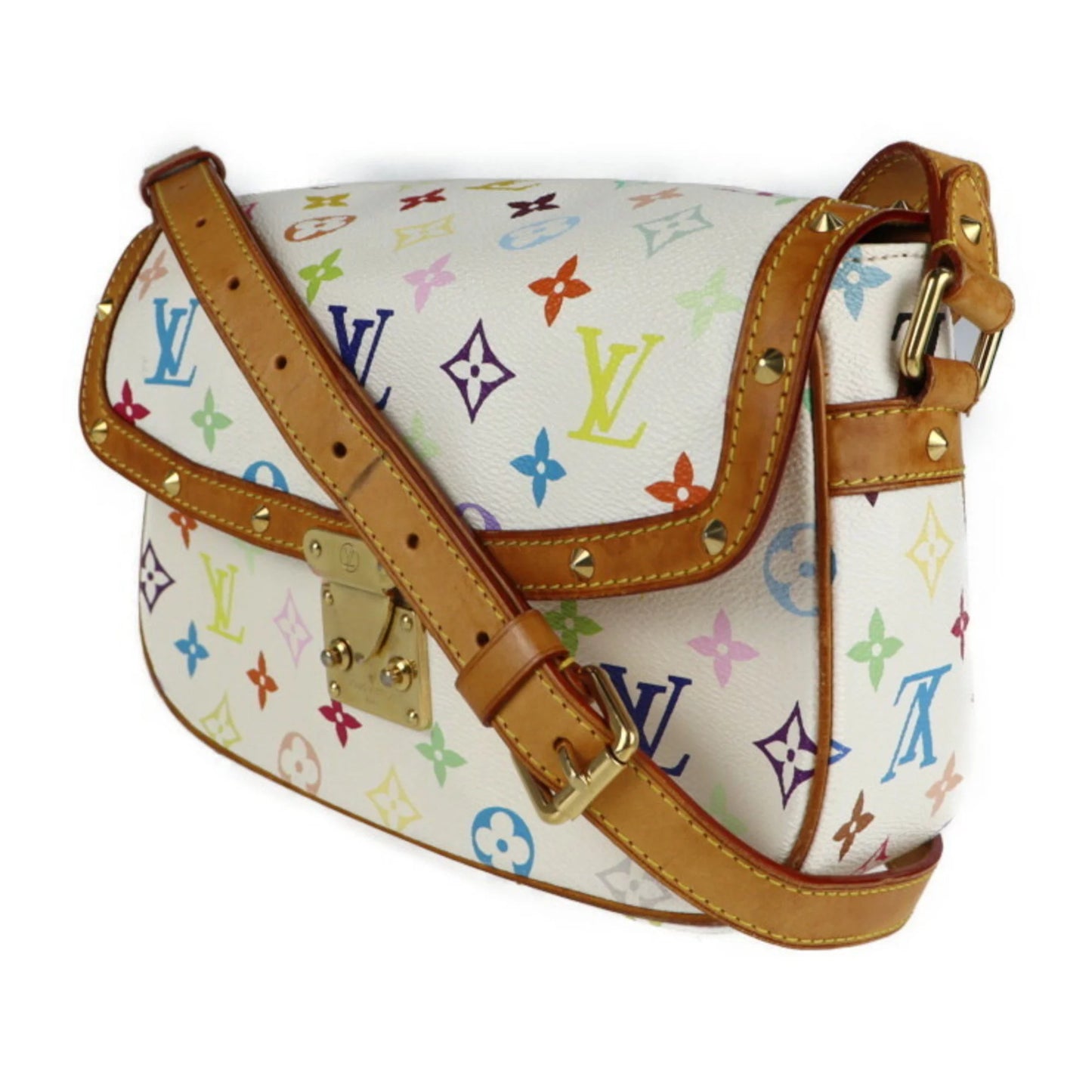 Pre-owned louis vuitton louis vuitton shoulder bag m92661 monogram canvas multicolor sologne (good)