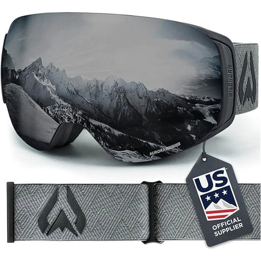 Pre-owned wildhorn roca ski goggle, stealth/jet black, women (used - like new)