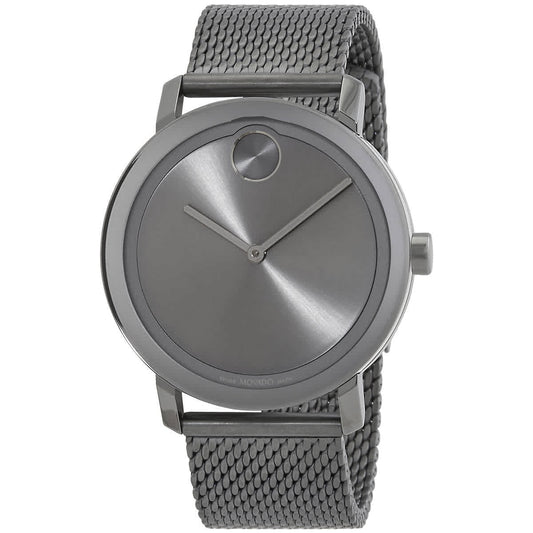 Movado bold evolution quartz grey dial men's watch 3600902