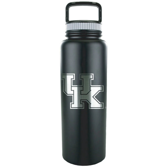 Black kentucky wildcats 32oz. stainless matte growler