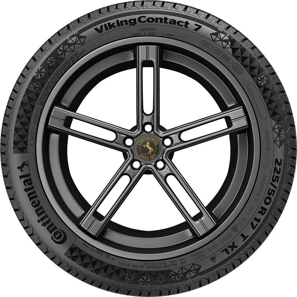 (qty: 4) 195/65r15xl continental viking contact 7 95t tire