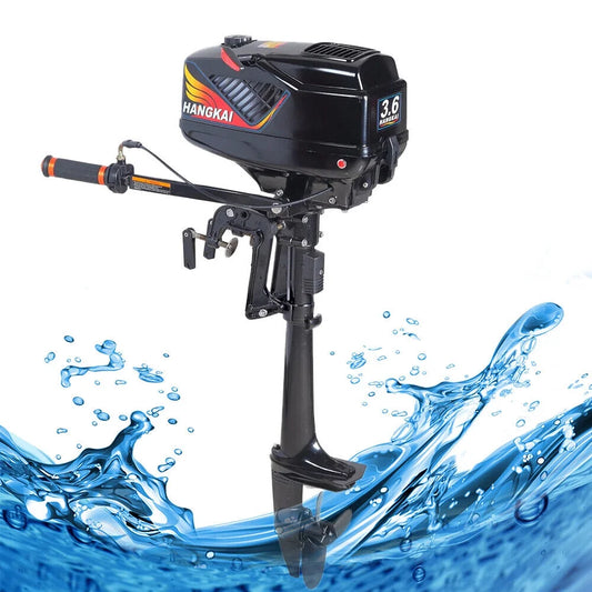 Hangkai 2-stroke 3.6hp electric outboard motor boat engine water cooling cdi sys