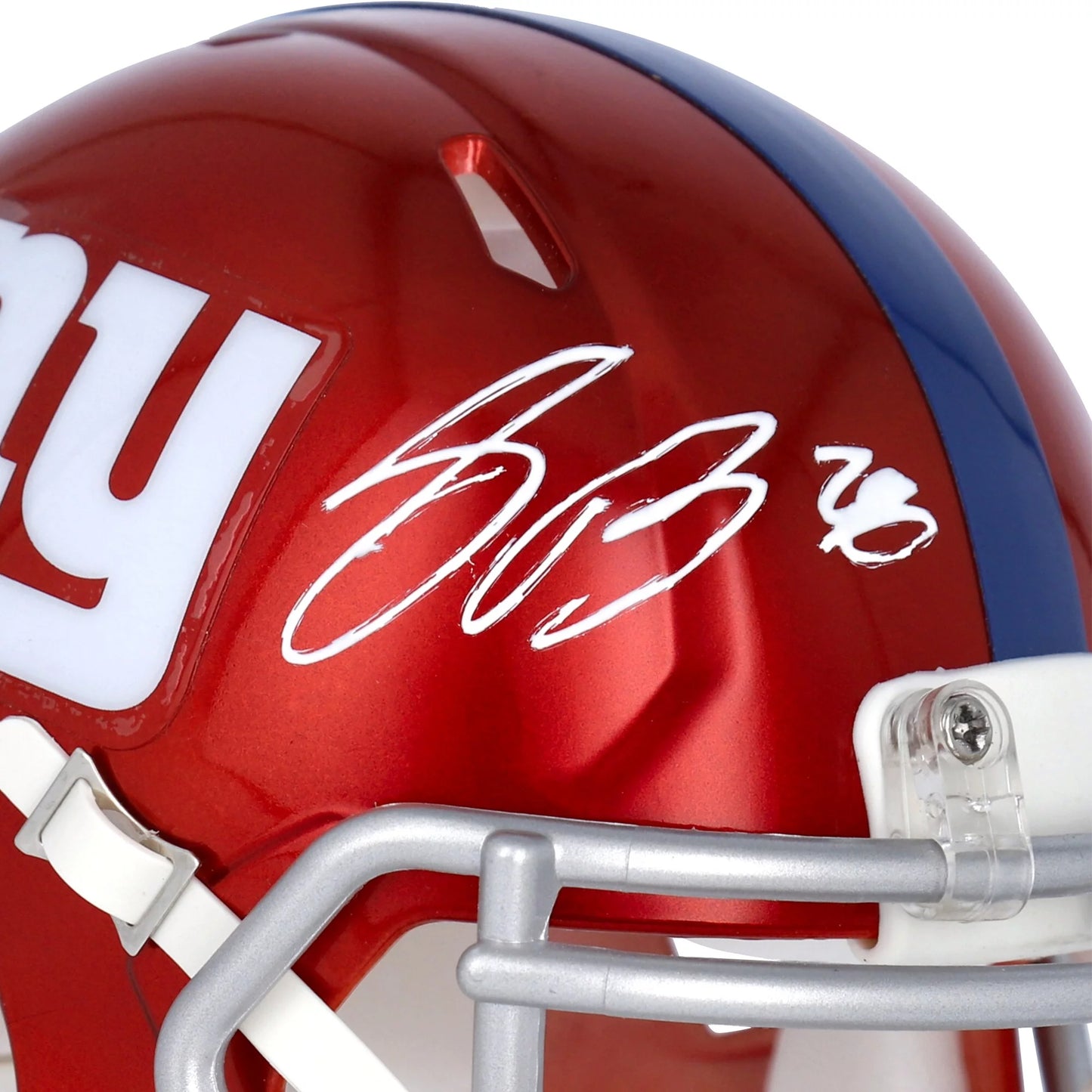 Saquon barkley new york giants autographed riddell flash speed mini helmet - fanatics authentic certified